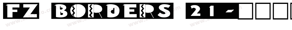 FZ BORDERS 21字体转换